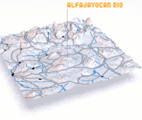 3d view of Río Alfajayucan